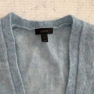J. Crew Women's Light Blue Mohair Cardigan
